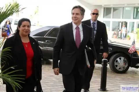 Pics: U.S. Deputy Secretary of State Anthony Blinken & Assistant Secretary of State for African Affairs arrive Nigeria